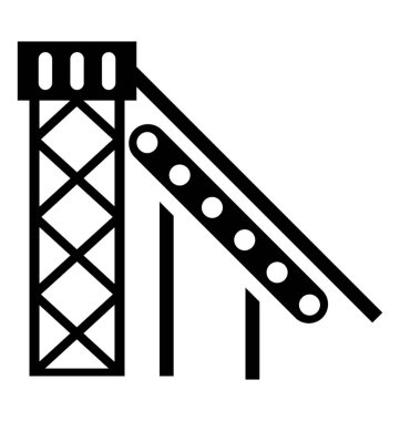 Endüstriyel ve inşaat işleri için bir vinç makinesi