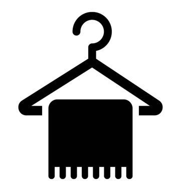 Bir askı, genel kavram-in havlu kumaş astı 