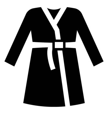 Gevşek bir kıyafeti giysi giymek banyo sonra monte 