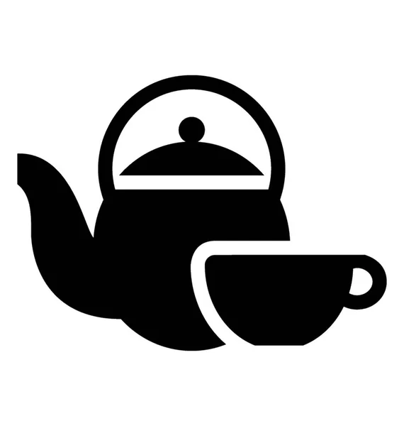 Catele 杯概念化草药茶图标 — 图库矢量图片