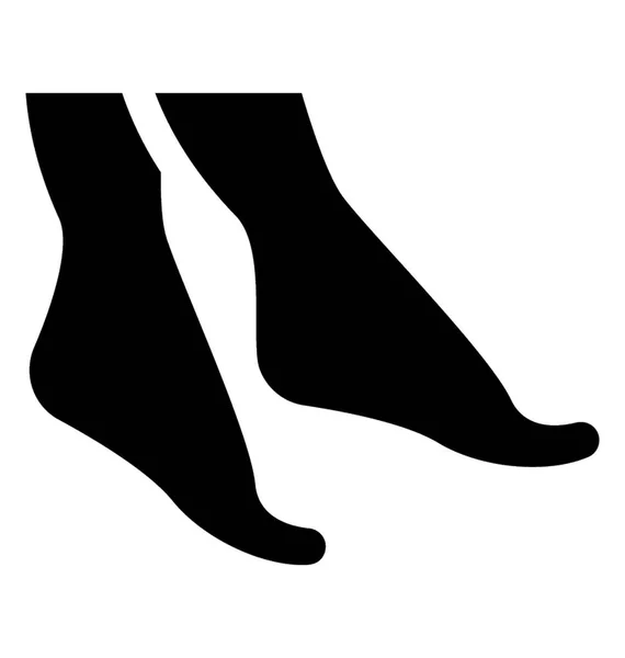 Grafik Von Geneigten Füßen Zur Aufhellung Des Sauberkeitskonzepts Der Füße — Stockvektor