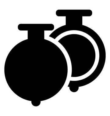 Bir çift yuvarlak şekil enstrümanın kastanyet tasvir