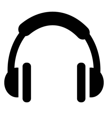 Kulaklık bir çift için müzik dinleme kullanılan köpük ile