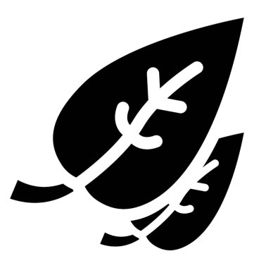 Ortak ağaç yaprakları yaprak çiftinin bir simge yapma ifade eden bir simge 