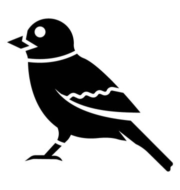 Gaga ve tüy serçe resmeden ile küçük kuş 