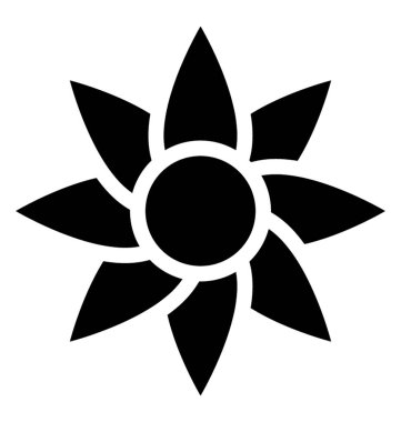 Tilt yaprakları Sporlar bahar çiçek tasvir ortada olan bir çiçek 