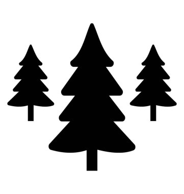 Çalılıkların arasından pinaceae Aile, sedir ağacıyla bir şemsiye şeklinde 