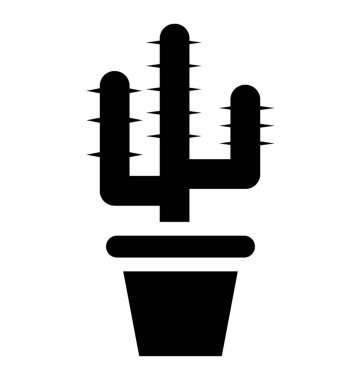 Dikenli yaprakları gibi bu kaktüs bitki blady sahip bir pot 