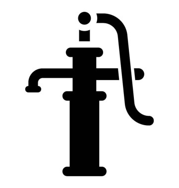 Su için eski moda el ile el pompası 