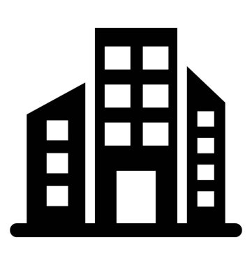 Çeşitli hikayeler ve alışveriş merkezi simgesini sunan tek giriş ile yapı