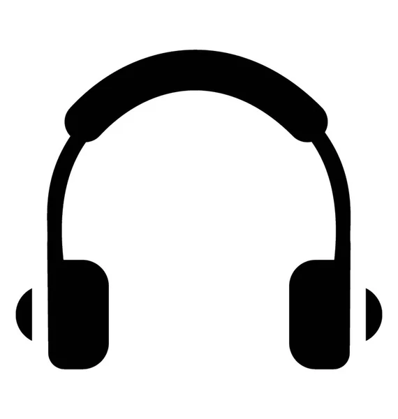 Écouteur Avec Une Paire Mousse Utilisée Pour Écouter Musique — Image vectorielle