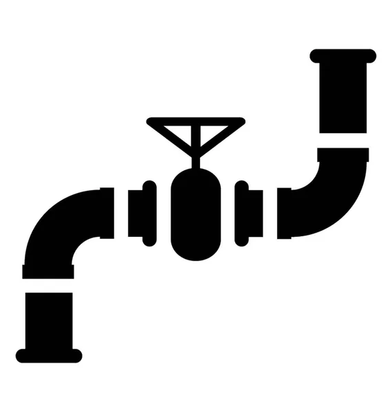 Трубопровідні Клапани Використовуються Газової Або Сирої Нафтової Служби — стоковий вектор