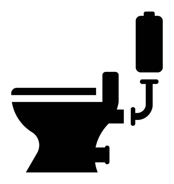 Kommode Bezieht Sich Auf Toiletten Ikone — Stockvektor