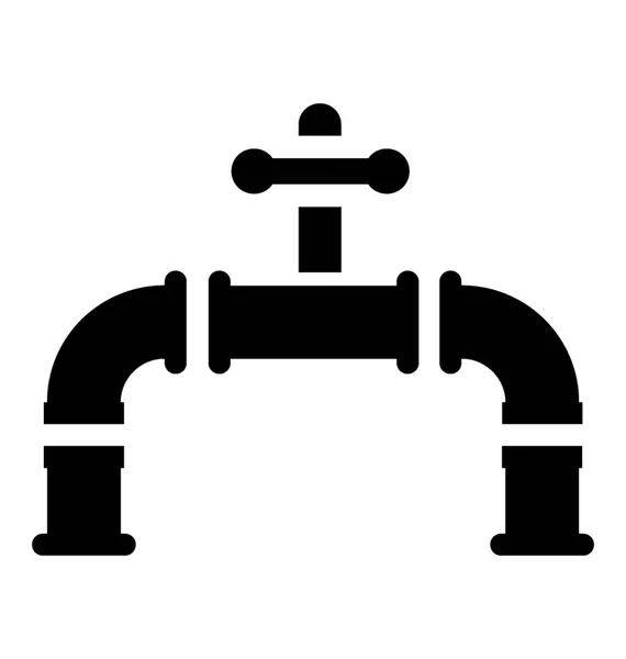 Válvulas Tubería Utiliza Para Servicio Gas Petróleo Crudo — Vector de stock