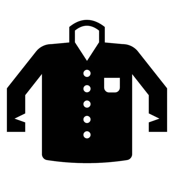 Піктограма Показує Чоловічу Сорочку Представляє Значок Одягу — стоковий вектор