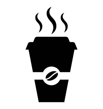 Dışarı çıkıyorum, kahve simgesini hale hotness steas ile tek kullanımlık bardak 