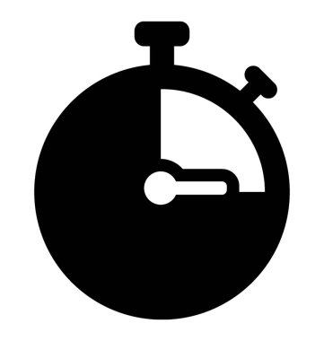 Kronometre resmeden bir iğne ile bir yuvarlak izle 