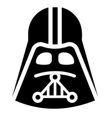 Star wars bir vader maskesi tasvir kullanılan bir maske simgesi
