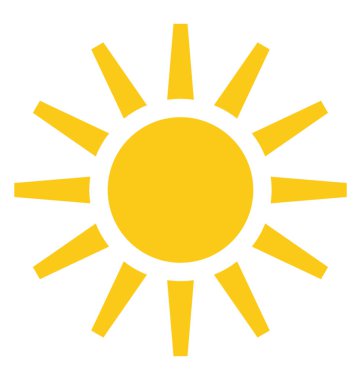 Sun'ın yeni ortaya çıkan ışınlar güneş ışınları kavramı gösterilen 