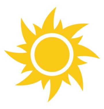 Yakıcı güneşin parlak ışınları güneş alev resmeden ile