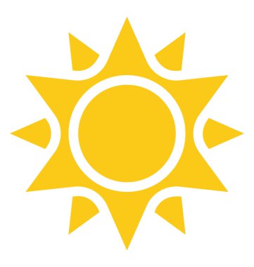 Kavisli köşeleri ve şekiller Meksika sembolü güneş simgeleyen bir güneş tasarımı 