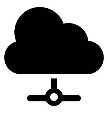 Bulut ağ kavramsallaştırma bir stand üzerine bulut 