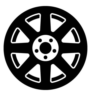 Gemi dümen RIM tekerlek simgesi için tekerlek commerating şeklinde