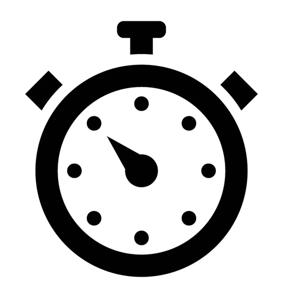 Στρογγυλό Ρολόι Μια Βελόνα Που Απεικονίζουν Χρονόμετρο — Διανυσματικό Αρχείο