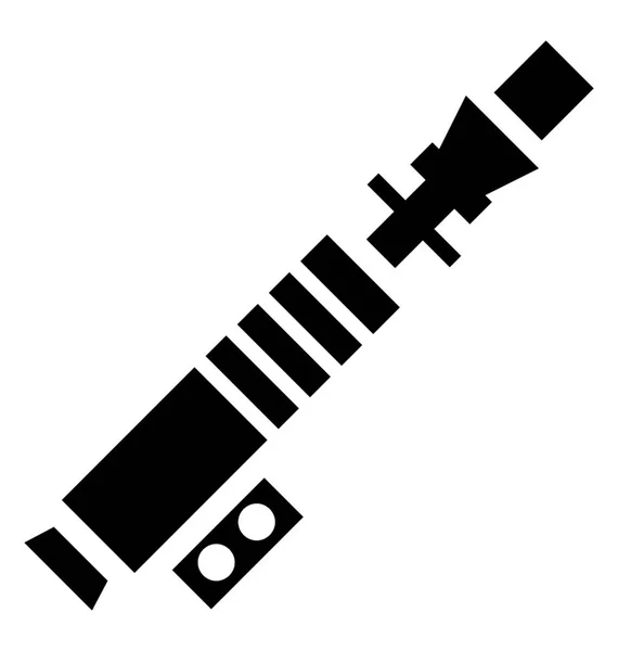 Icona Uso Pistola Combattimento Pistola Laser — Vettoriale Stock