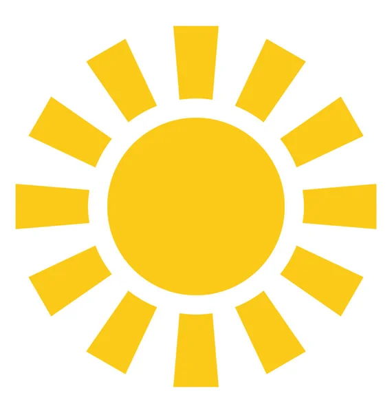 Circle Having Sun Floral Design Sun Icon — Stock Vector