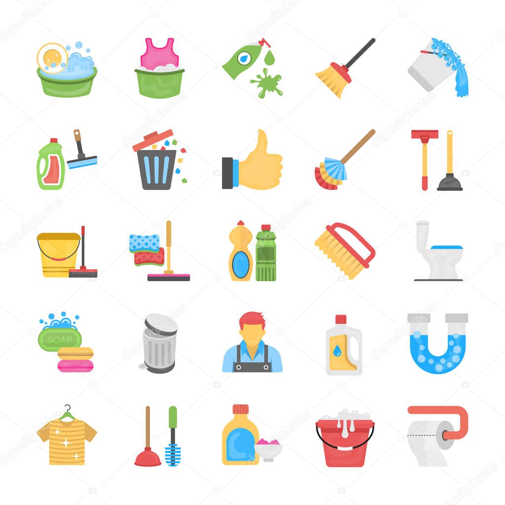 Cleaning and Maid Icon Pack
