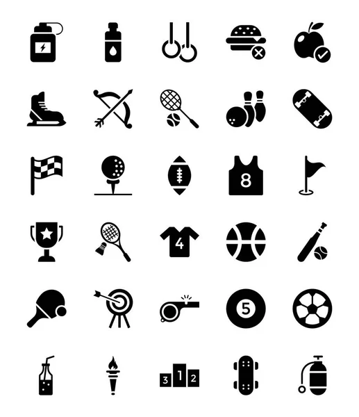 Glyph Icons Set — стоковый вектор