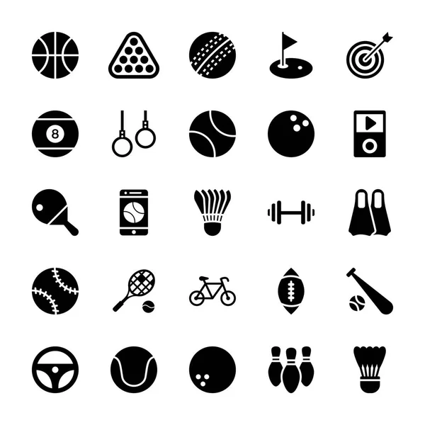 Sport Glyph Icons Set — Stockvector