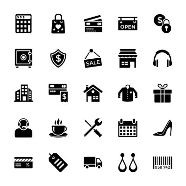 Alışveriş ve ticaret simgesi 