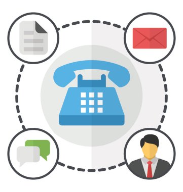 İzole simge iletişim 