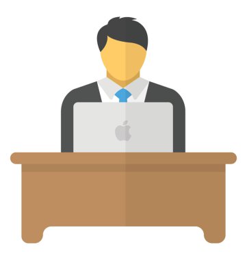 Dizüstü bilgisayar ile bir masa üzerine Yöneticisi