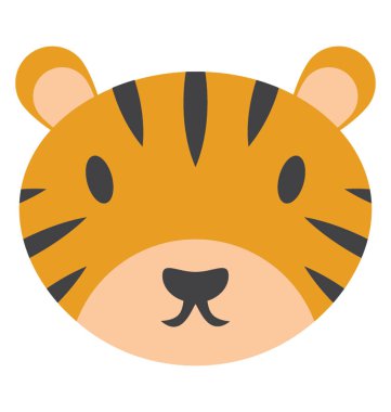 Vahşi bir hayvan, kaplan yüz