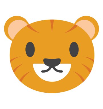 Sevimli hayvan yüz simgesi