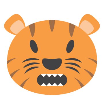 Vahşi bir hayvan, kaplan yüz