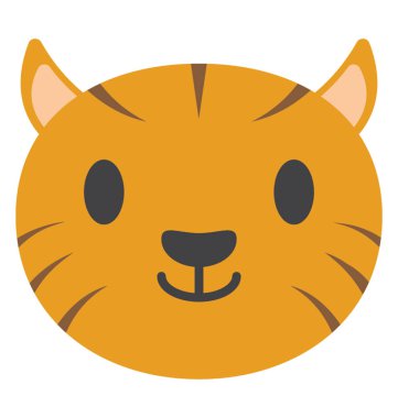 Yaratıcı bir şekilde tasarlanmış karikatür kaplan