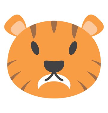 Vahşi bir hayvan, kaplan yüz