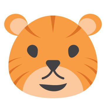 Yaratıcı bir şekilde tasarlanmış karikatür kaplan