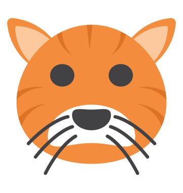 Vahşi bir hayvan, kaplan yüz