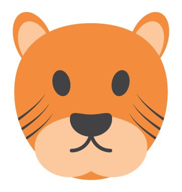 Vahşi bir hayvan, kaplan yüz