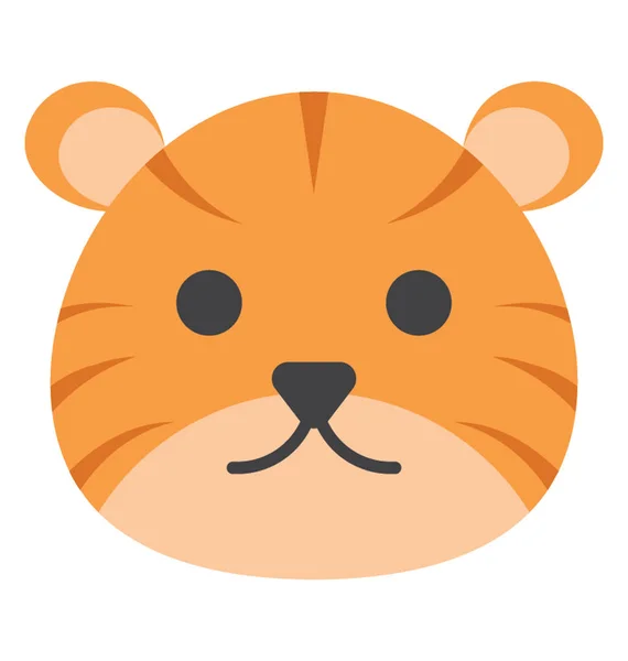 Tigre Lindo Aparentemente Peligroso — Vector de stock