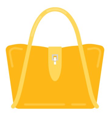 Bayanlar çanta simgesi beyaz bir arka plan üzerinde