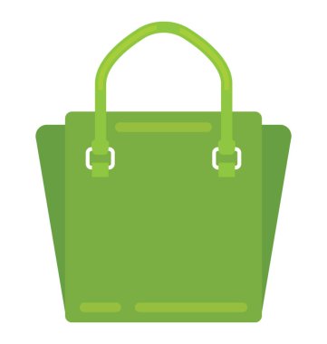 Bayanlar çanta simgesi beyaz bir arka plan üzerinde