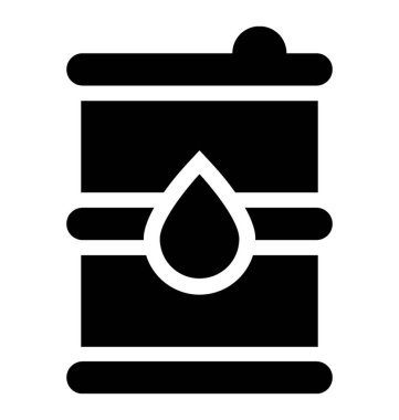 Bir petrol varil izole simge