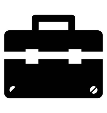 Garaj aracı kutusu izole simgesi