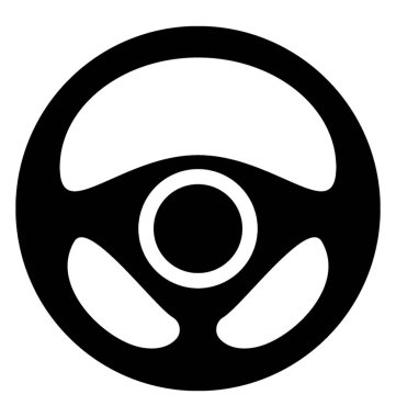 Araba denetleyicisi direksiyon simgesi